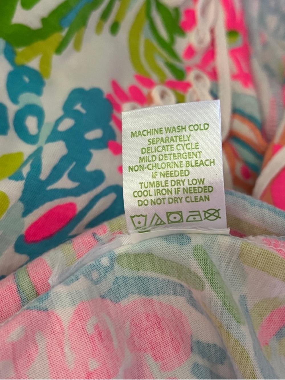 Lilly Pulitzer More Lovers Coral" Dress 100% Pima Cotton Size Small - Picture 6 of 7